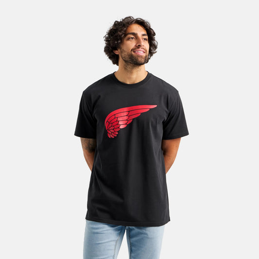Red Wing Shoes Short Sleeve Classic Wing Tee in Black 98478