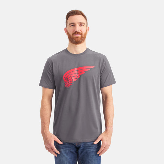Red Wing Shoes Short Sleeve Classic Wing Tee in Dark Gray