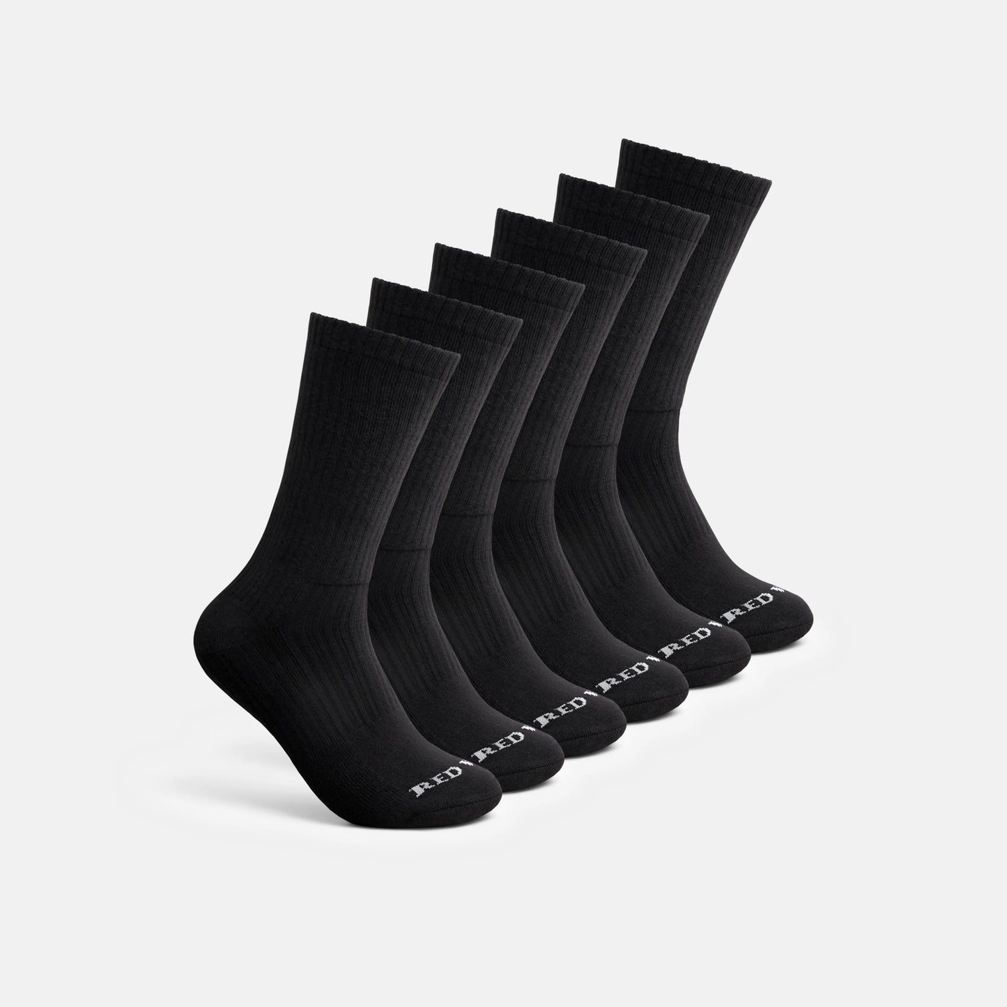 Red Wing Shoes Unisex Cotton Blend Crew Sock in Black 97269