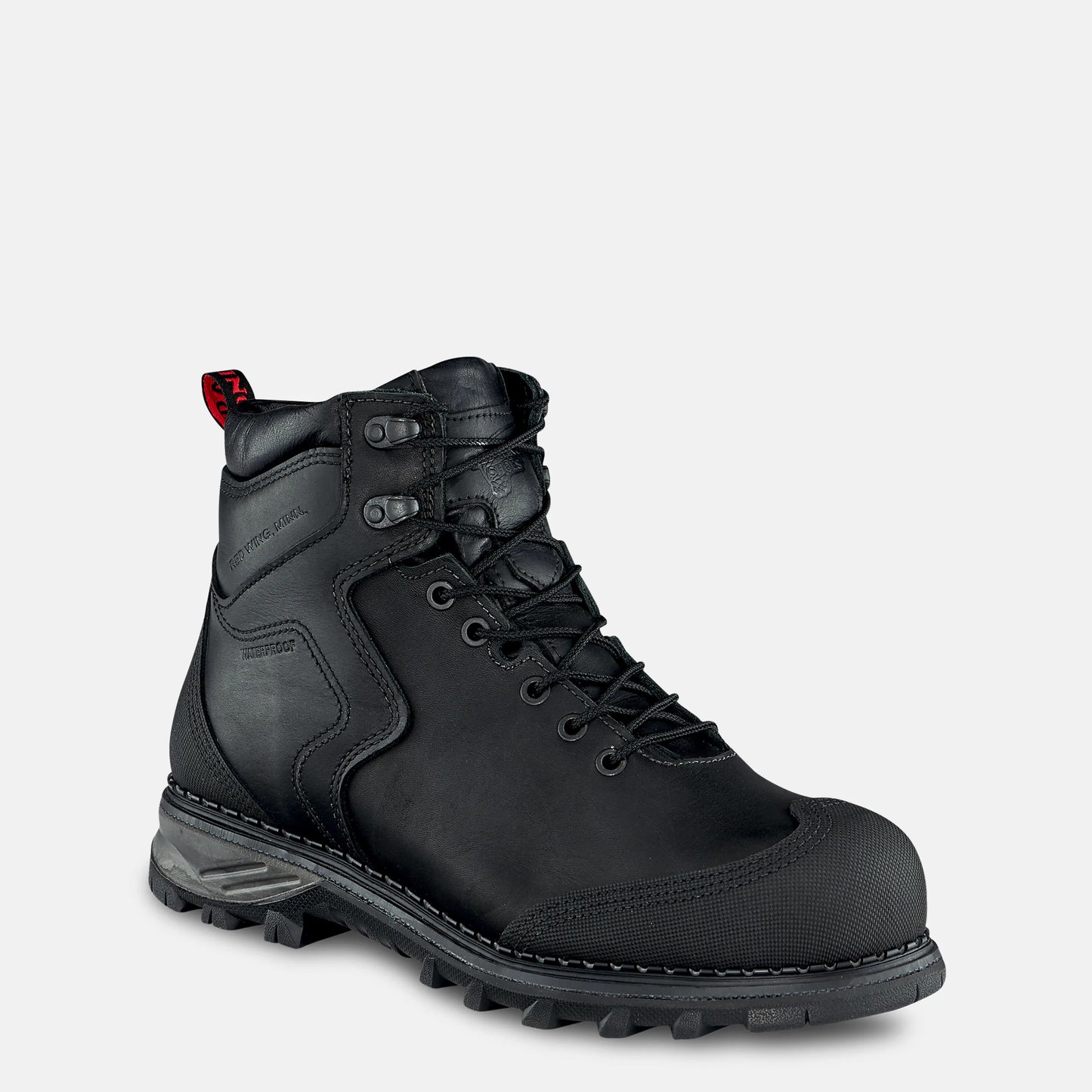 Red Wing Shoes Burnside 6-inch Waterproof Safety Toe Boot Black 2411