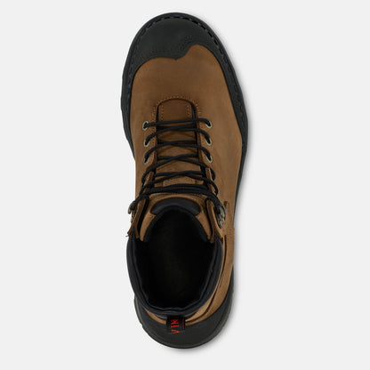 Red Wing Shoes Burnside 6-inch Waterproof Safety Toe Boot Brown 2410