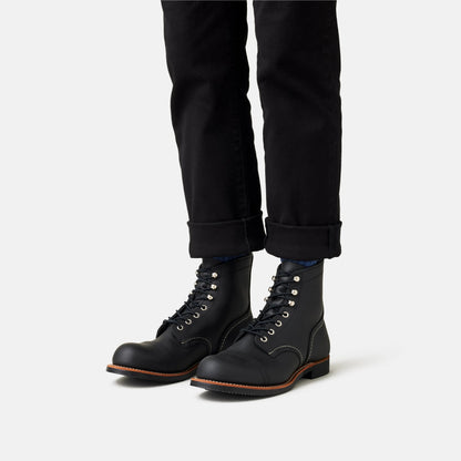 Red Wing Shoes Iron Ranger 6-Inch Boot in Black Leather 8084