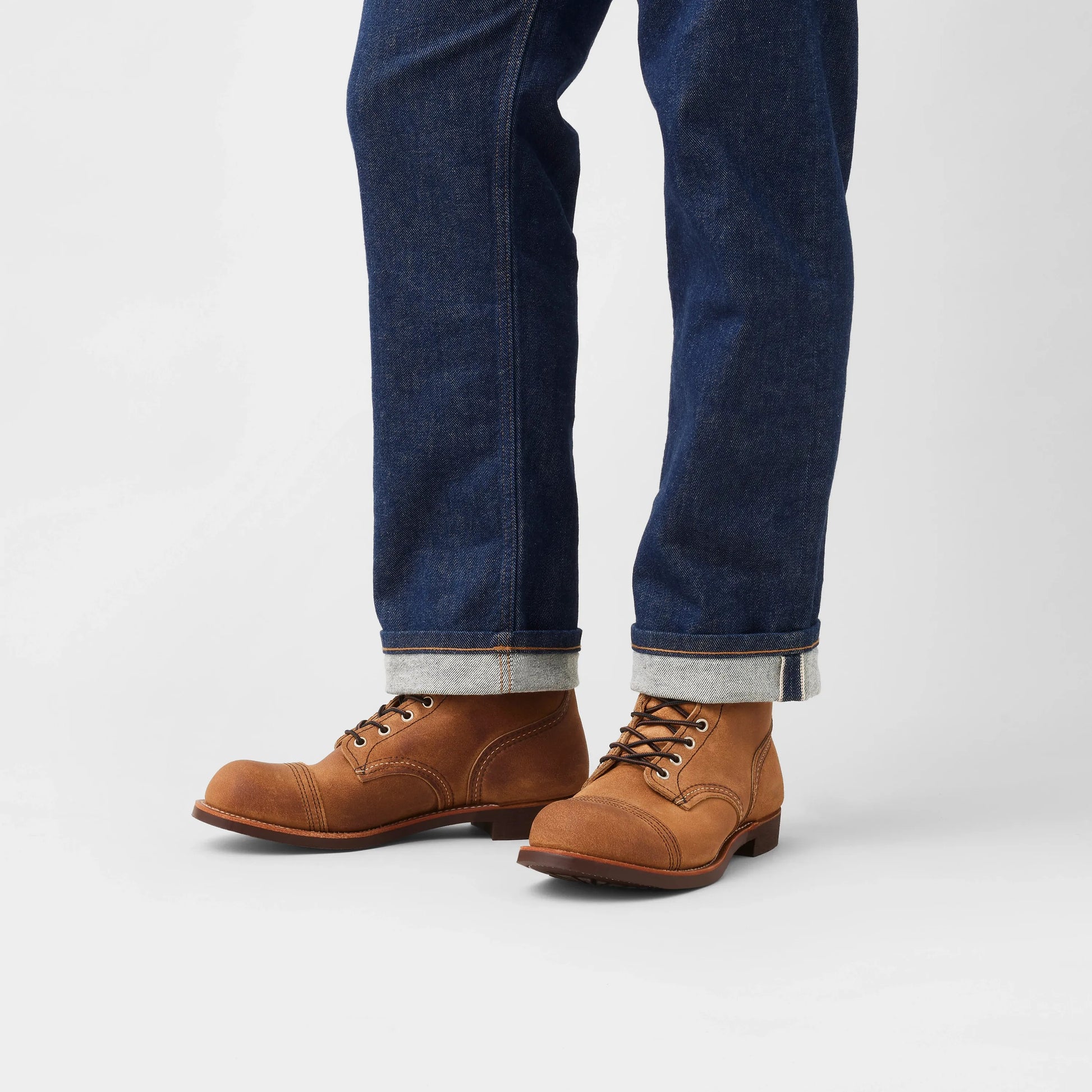 Red Wing Shoes Iron Ranger 6-Inch Boot in Light Brown Leather 8083