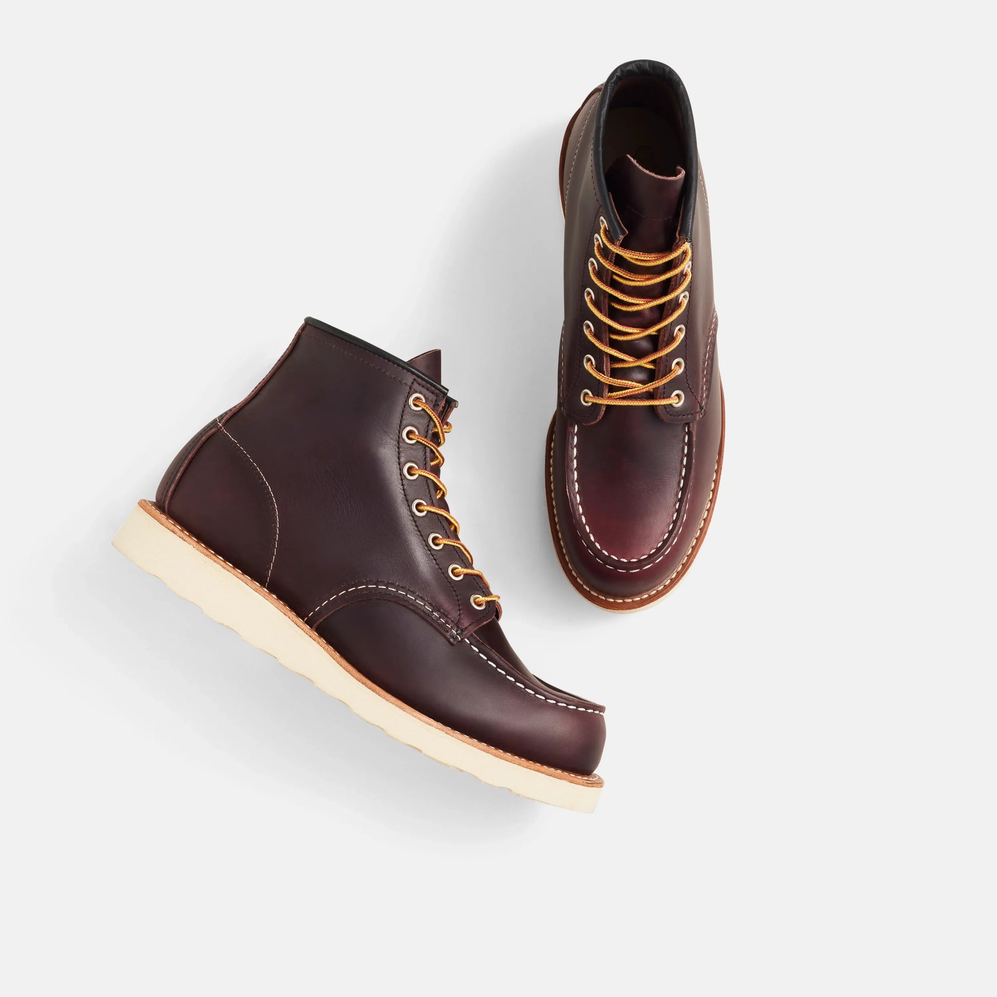 Red Wing Shoes Classic Moc in Black Cherry Leather 8847 | Red Wing Heritage