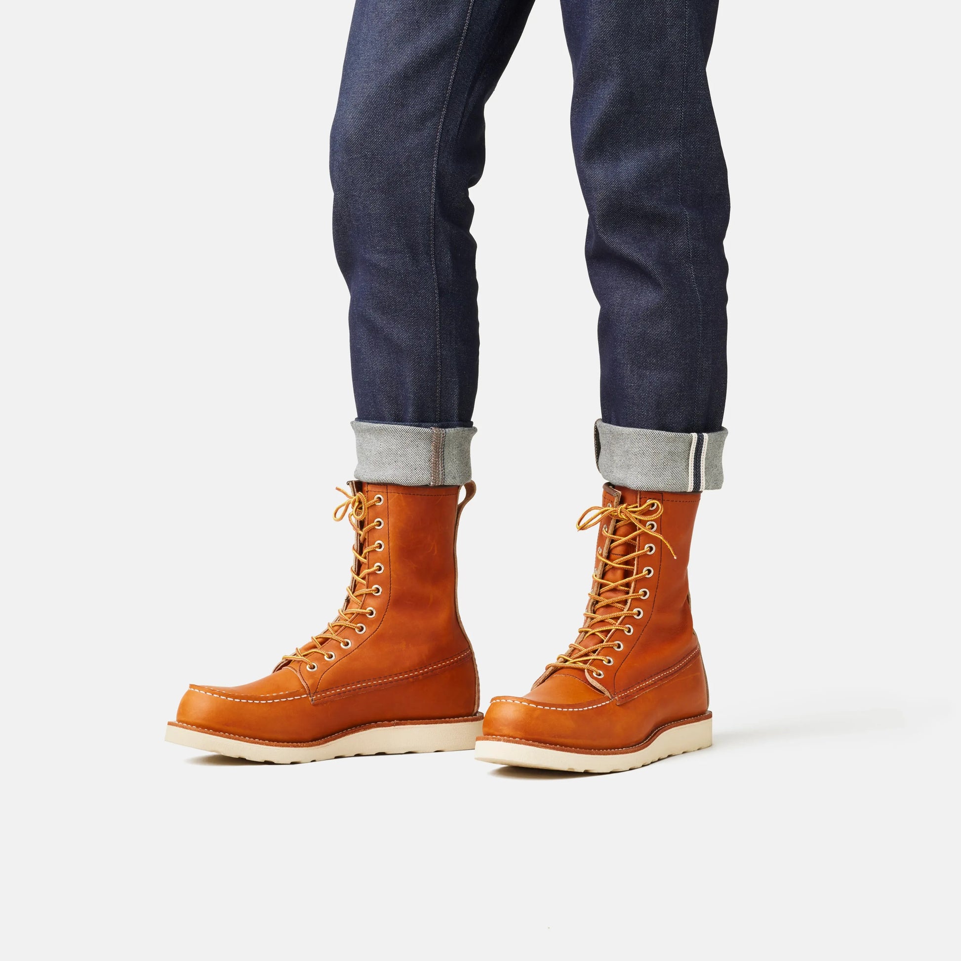 Red Wing Shoes 8-Inch Classic Moc Boot in Brown Leather 877