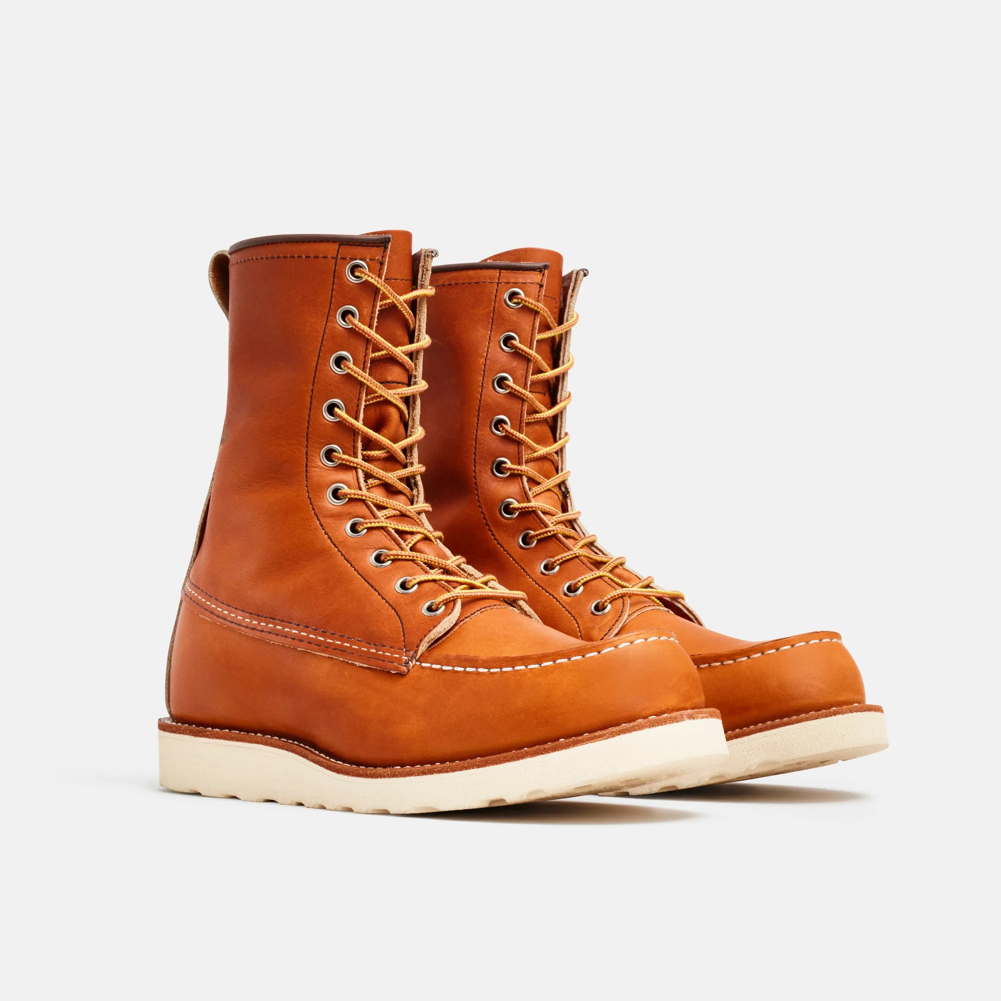 Red Wing Shoes 8-Inch Classic Moc Boot in Brown Leather 877