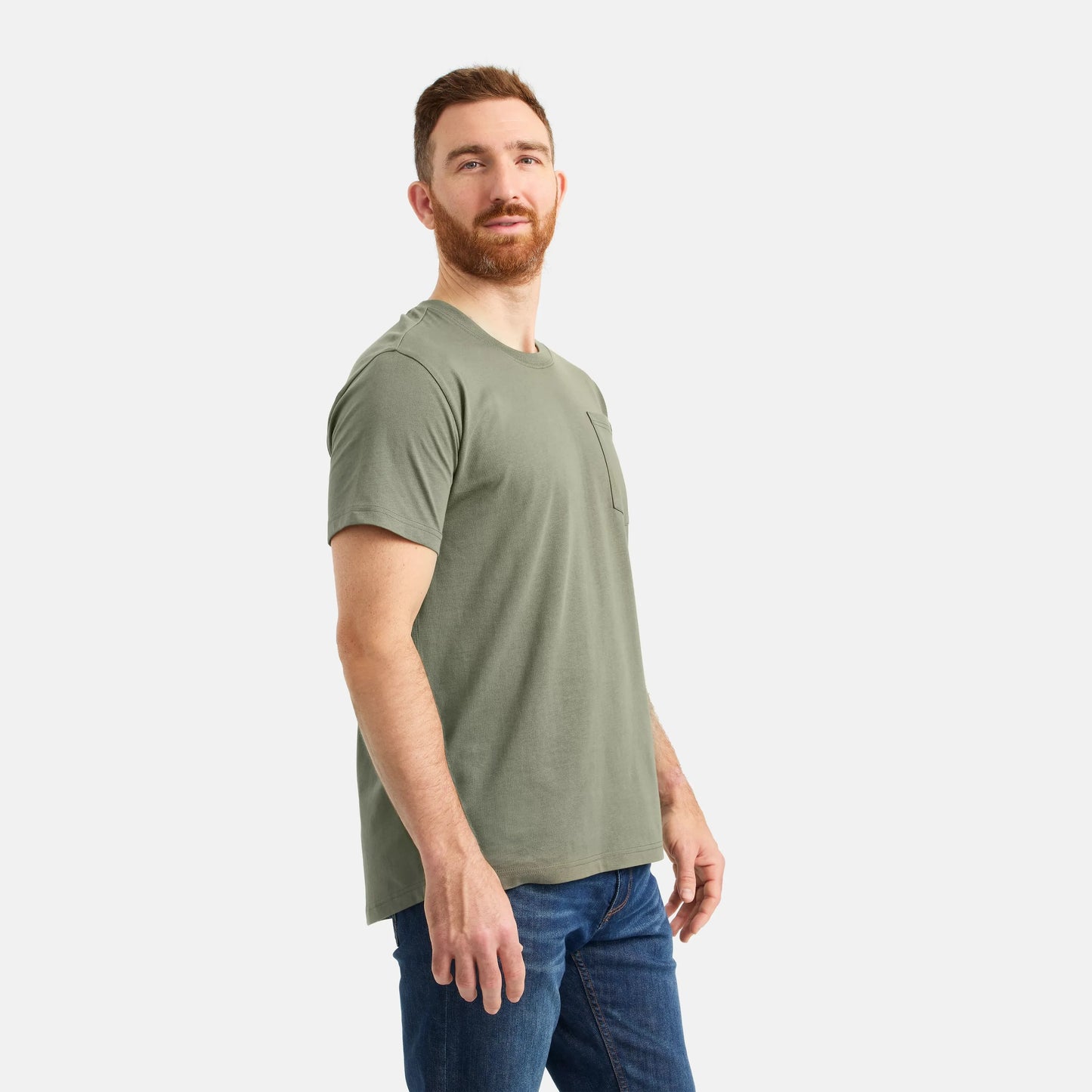 Red Wing Shoes Short Sleeve Pocket T-Shirt in Olive Green 98473