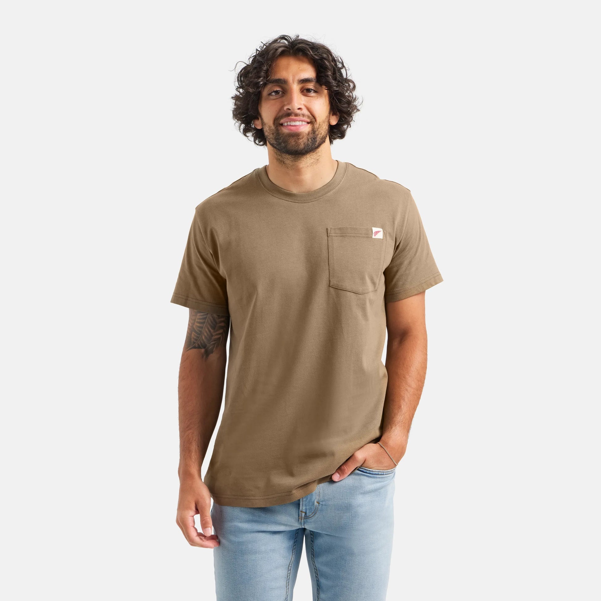 Red Wing Shoes Short Sleeve Pocket T-Shirt in Brown 98471