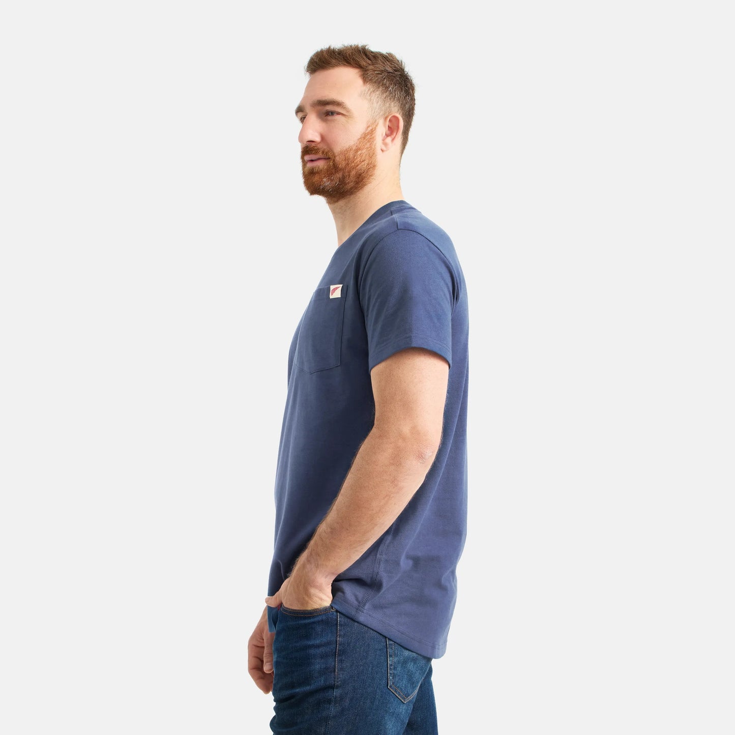 Red Wing Shoes Short Sleeve Pocket T-Shirt in Navy 98470