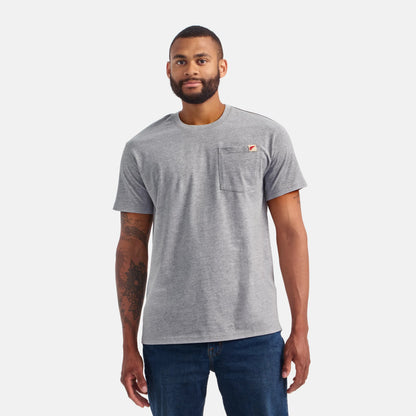 Red Wing Shoes Short Sleeve Pocket T-Shirt in Heather Gray 98469