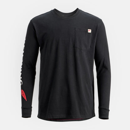 Red Wing Shoes Long Sleeve Classic Pocket Tee in Black 98474