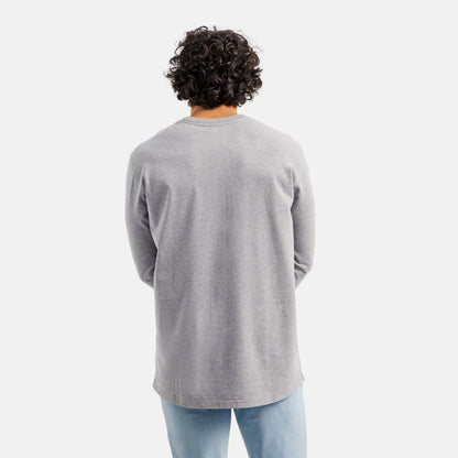 Red Wing Shoes Long Sleeve Classic Pocket Tee in Heather Gray 98475 | Red Wing