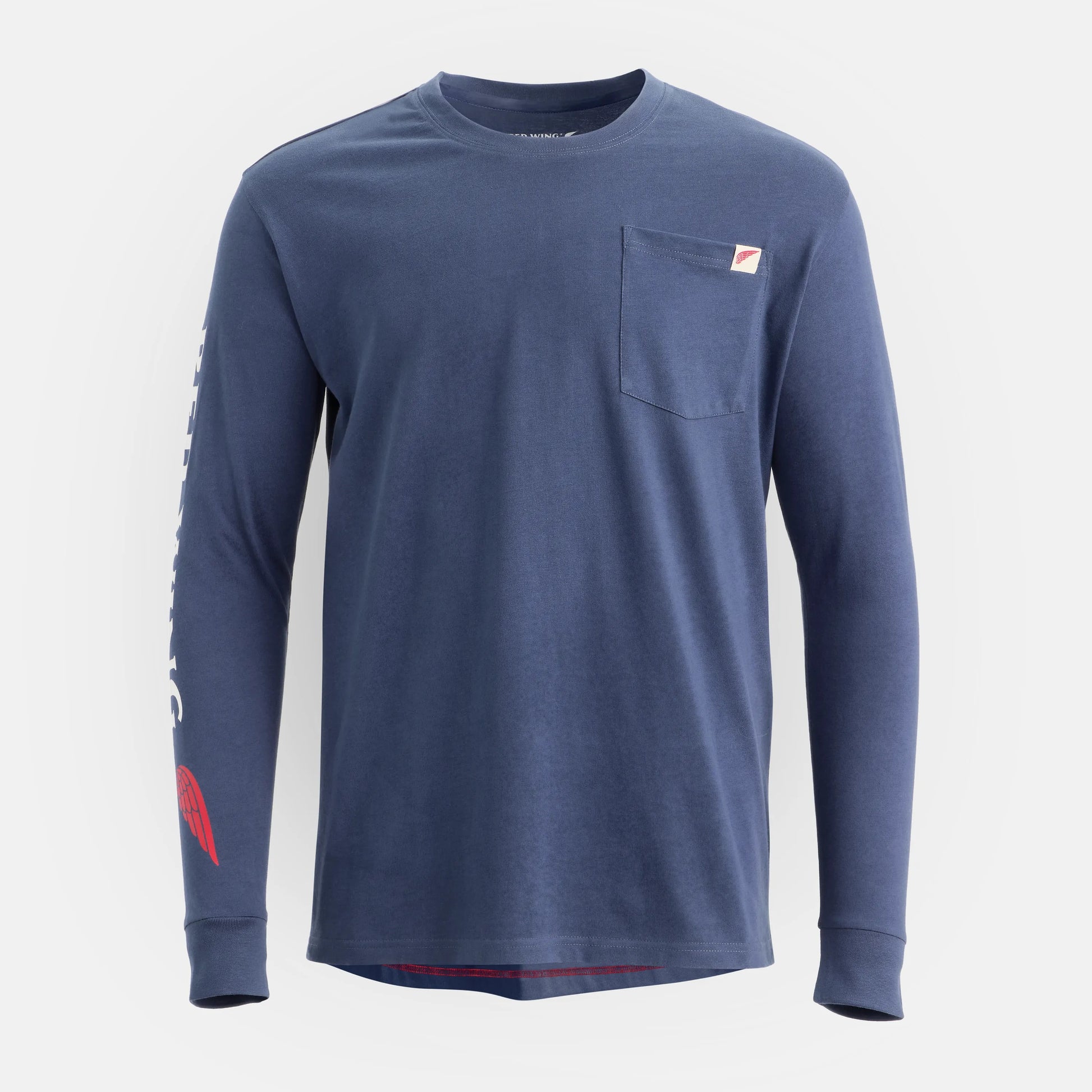 Red Wing Shoes Long Sleeve Classic Pocket Tee in Navy 98476