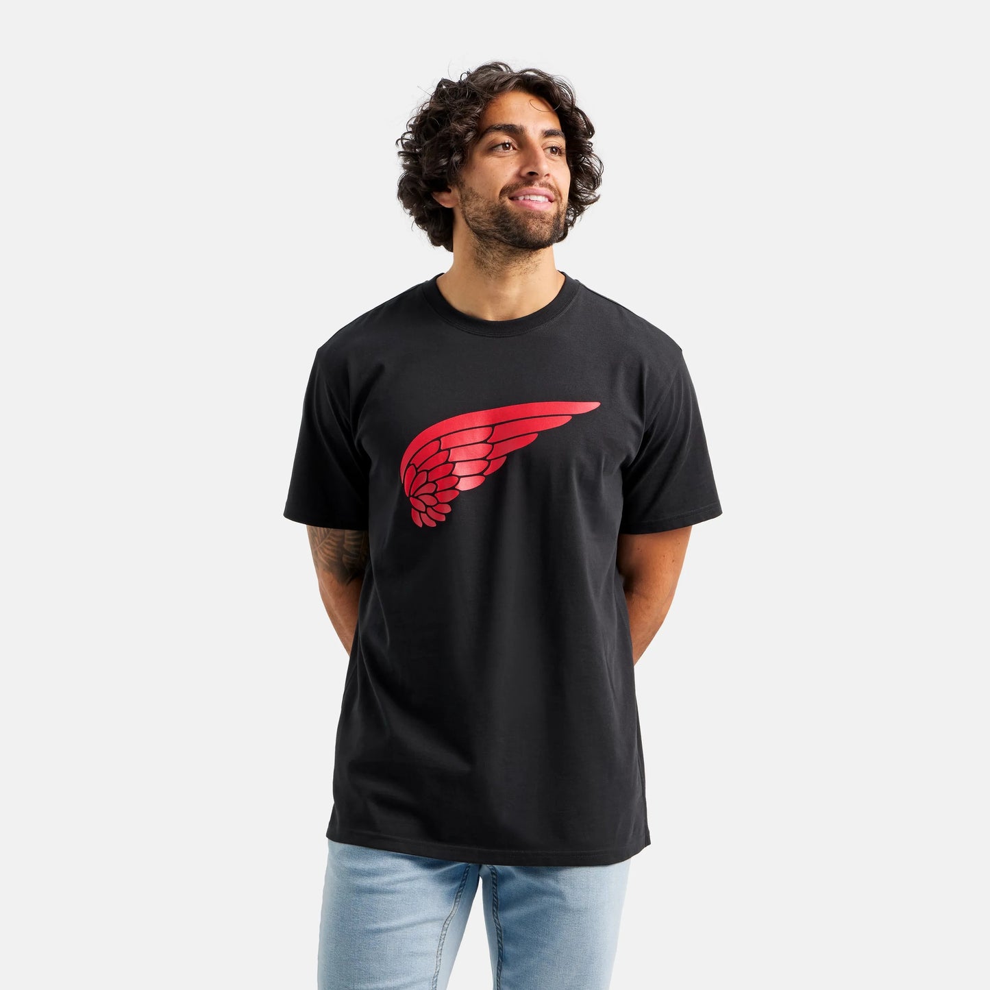 Red Wing Shoes Short Sleeve Classic Wing Tee in Black 98478