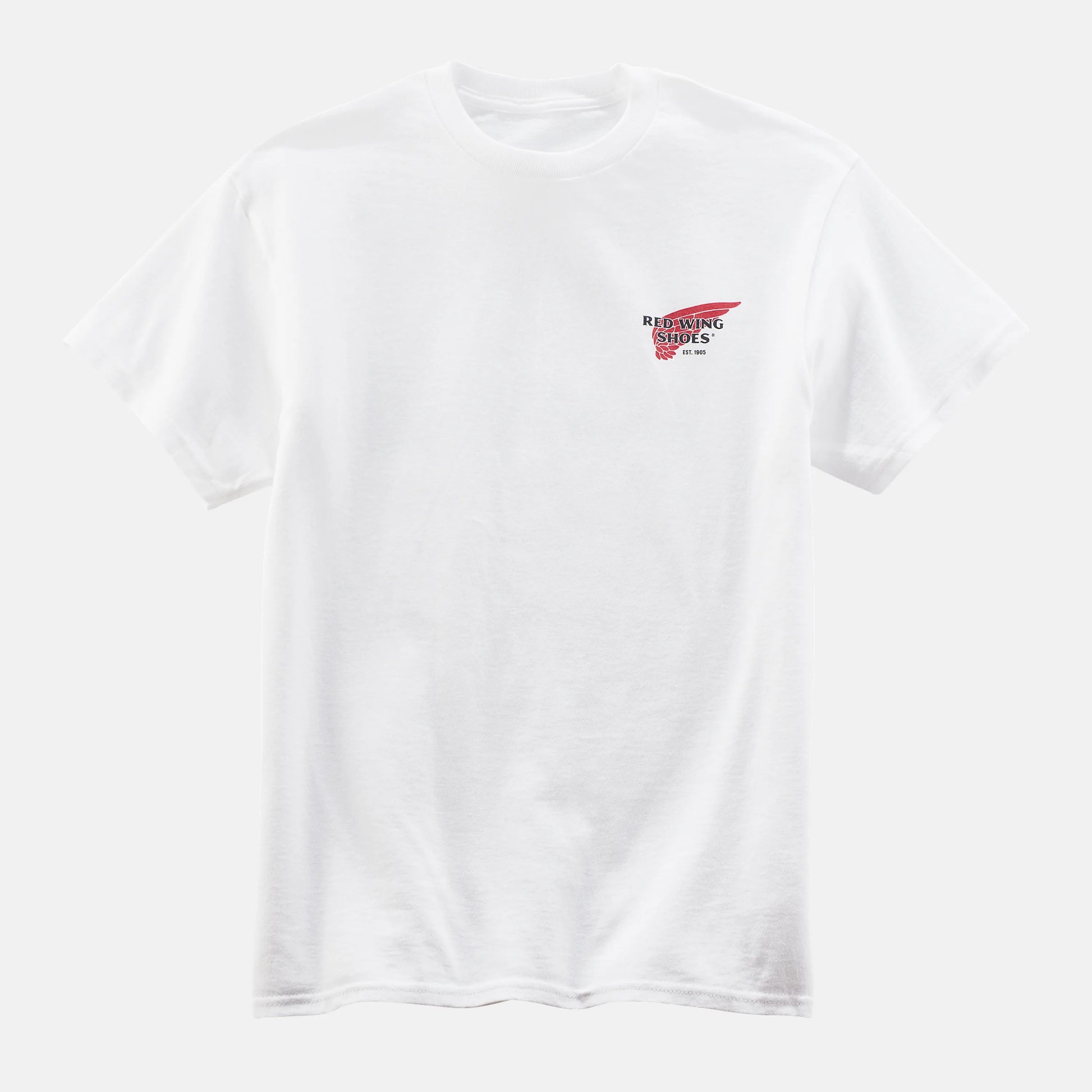Red Wing Shoes Unisex Red Wing Shoes Logo T-Shirt in White 97610 | Red Wing Heritage