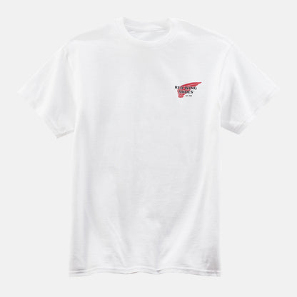 Red Wing Shoes Unisex Red Wing Shoes Logo T-Shirt in White 97610 | Red Wing Heritage