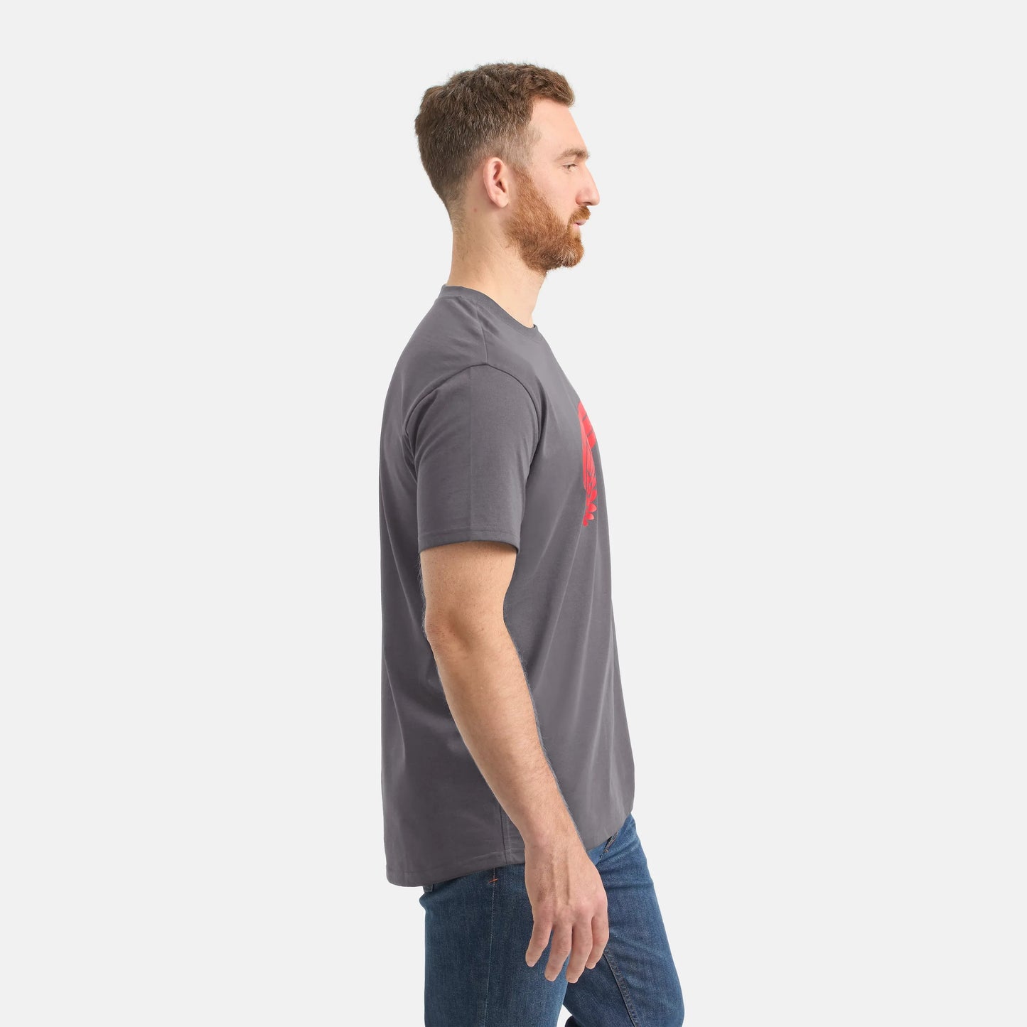 Red Wing Shoes Short Sleeve Classic Wing Tee in Dark Gray