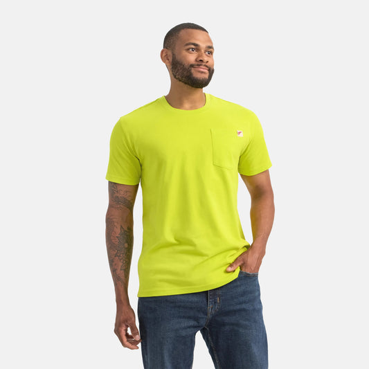Red Wing Shoes Short Sleeve Pocket T-Shirt in Bright Green 98472