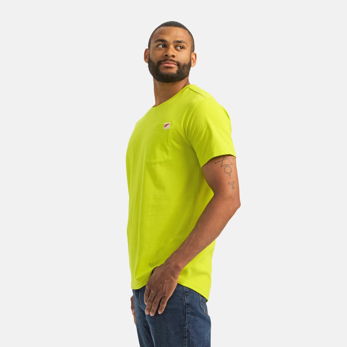 Red Wing Shoes Short Sleeve Pocket T-Shirt in Bright Green 98472