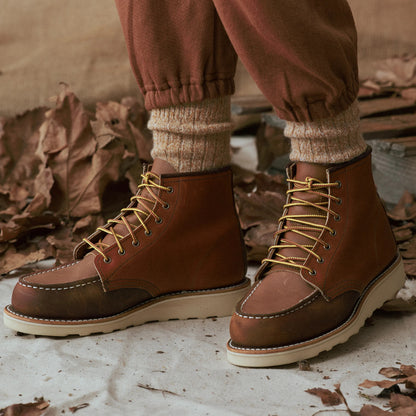 Red Wing Shoes 6-Inch Classic Moc Short Boot in Multi Brown 3475 | Red Wing Heritage