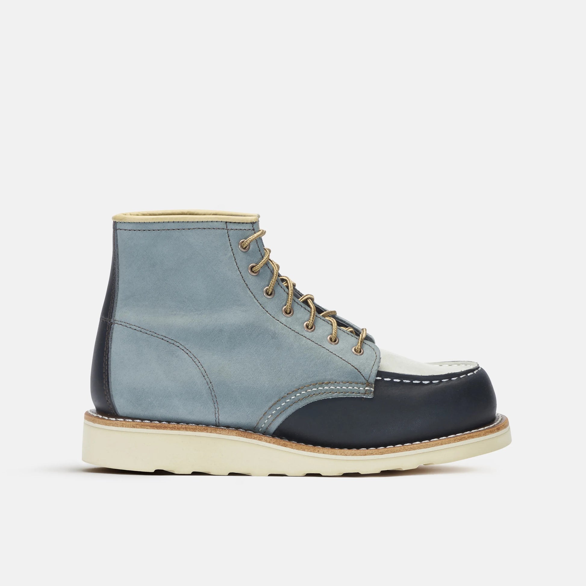 Red Wing Shoes 6-Inch Classic Moc Short Boot in Multi Indigo 3466 | Red Wing Heritage
