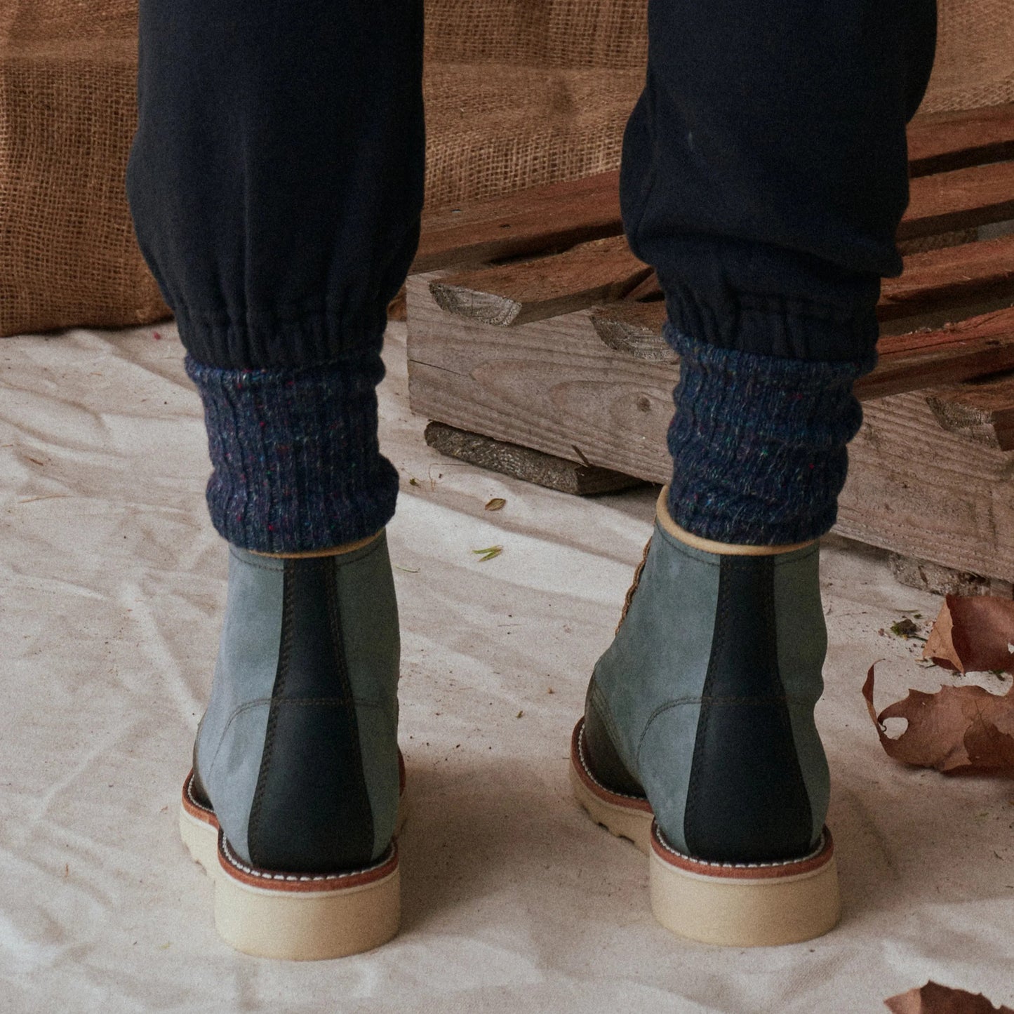 Red Wing Shoes 6-Inch Classic Moc Short Boot in Multi Indigo 3466 | Red Wing Heritage