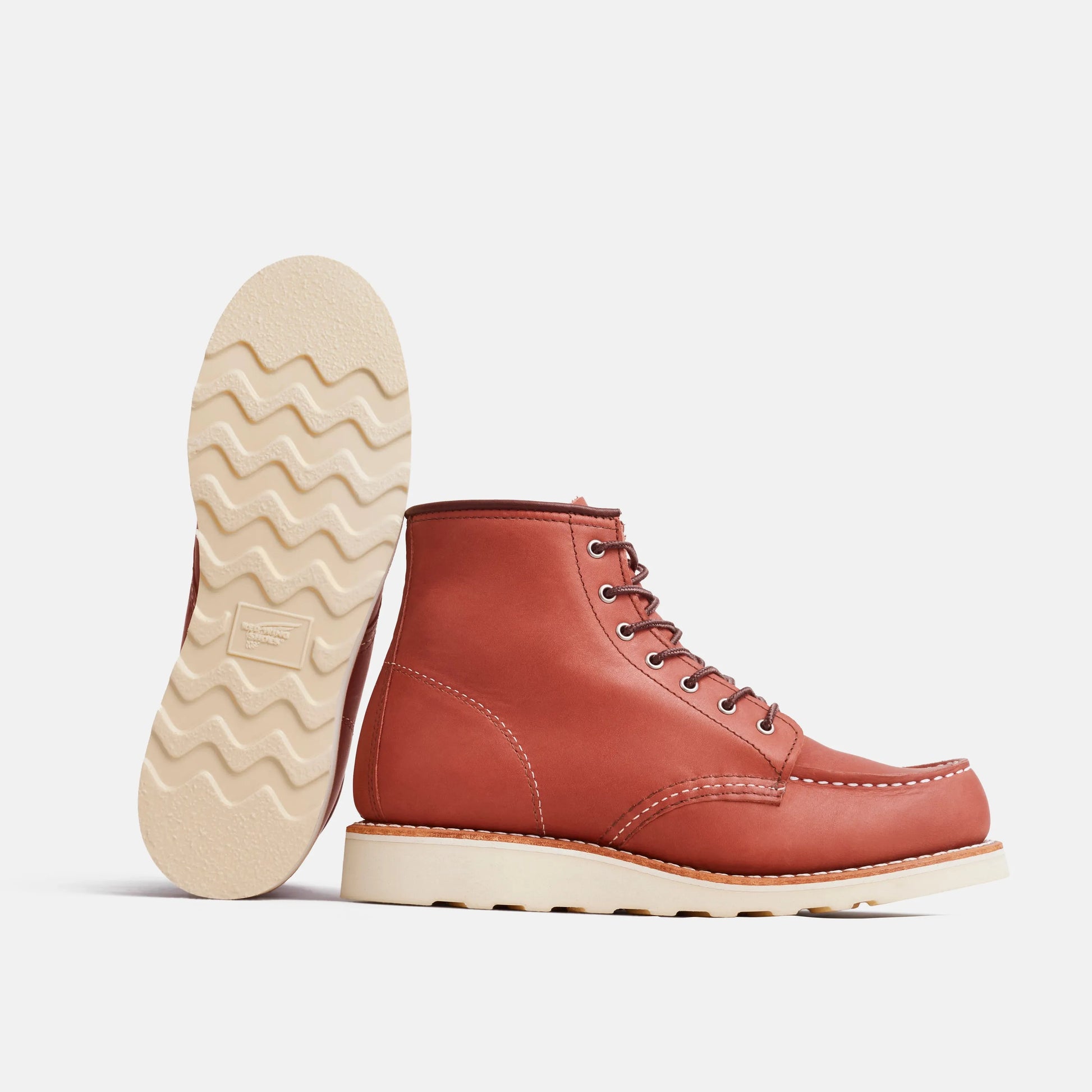 Red Wing Shoes 6-Inch Classic Moc Short Boot in Auburn Leather 3425 | Red Wing Heritage