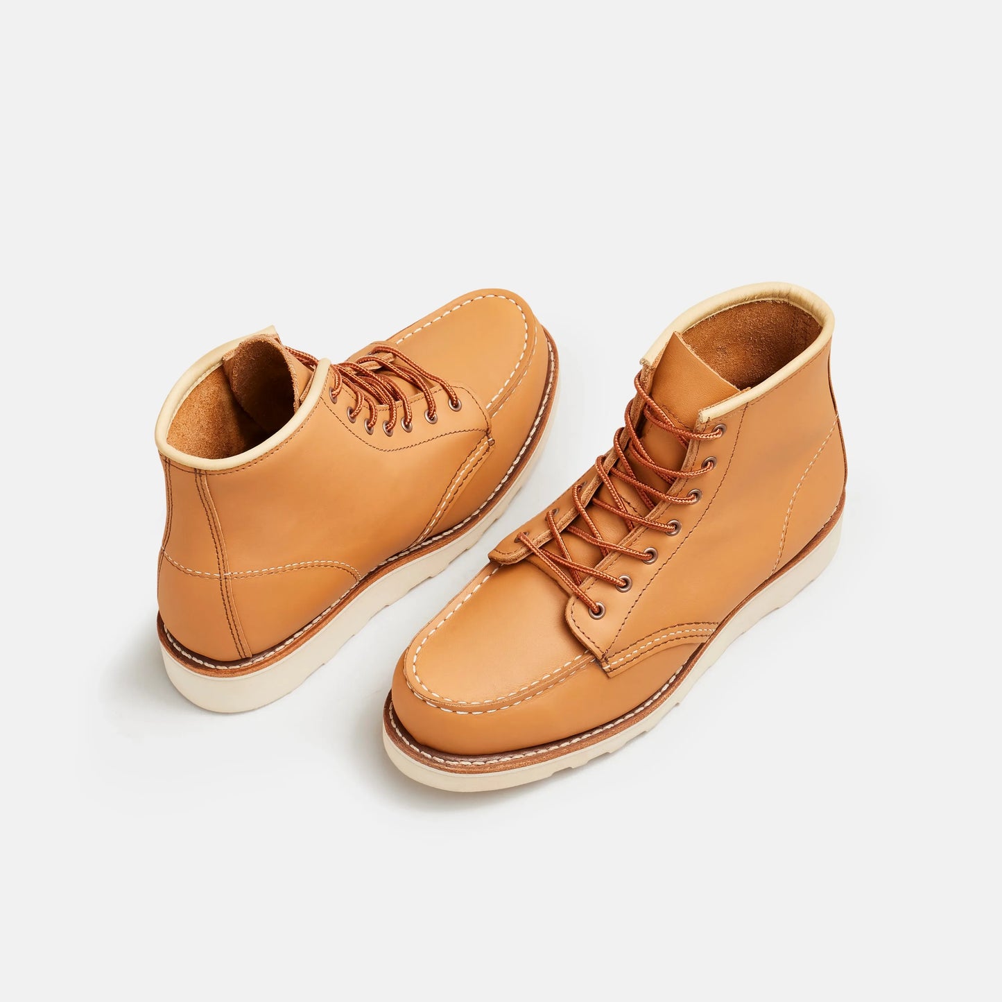Red Wing Shoes 6-Inch Classic Moc Short Boot in Tan Leather 3383 | Red Wing Heritage