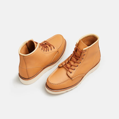 Red Wing Shoes 6-Inch Classic Moc Short Boot in Tan Leather 3383 | Red Wing Heritage