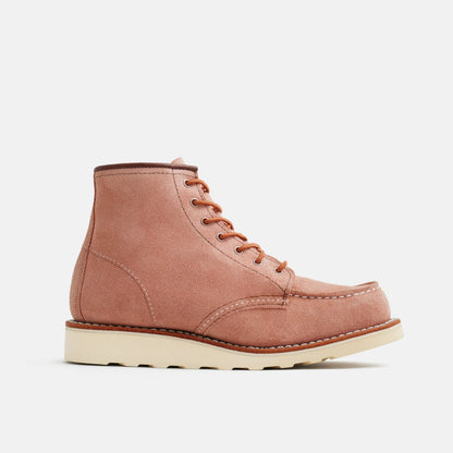 Red Wing Shoes 6-Inch Classic Moc Short Boot in Pink Leather 3328 | Red Wing Heritage