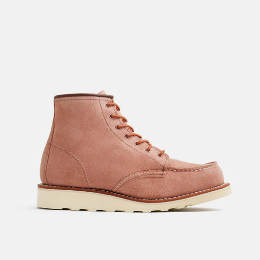 Red Wing Shoes 6-Inch Classic Moc Short Boot in Pink Leather 3328 | Red Wing Heritage