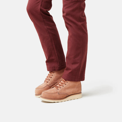 Red Wing Shoes 6-Inch Classic Moc Short Boot in Pink Leather 3328 | Red Wing Heritage