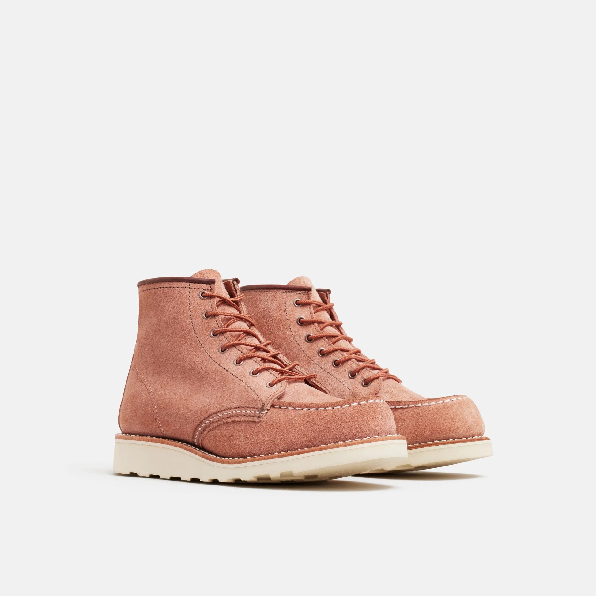 Red Wing Shoes 6-Inch Classic Moc Short Boot in Pink Leather 3328 | Red Wing Heritage