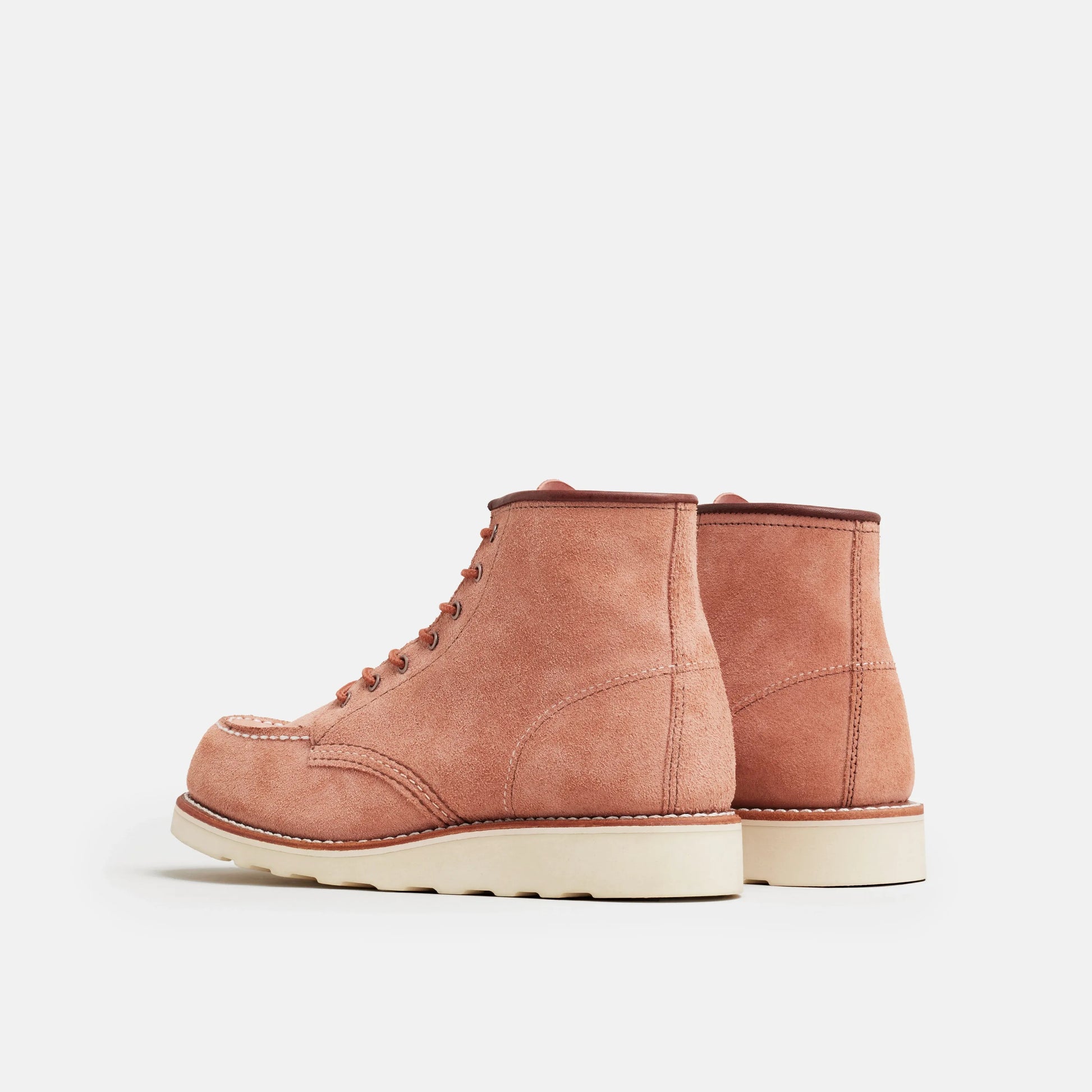 Red Wing Shoes 6-Inch Classic Moc Short Boot in Pink Leather 3328 | Red Wing Heritage