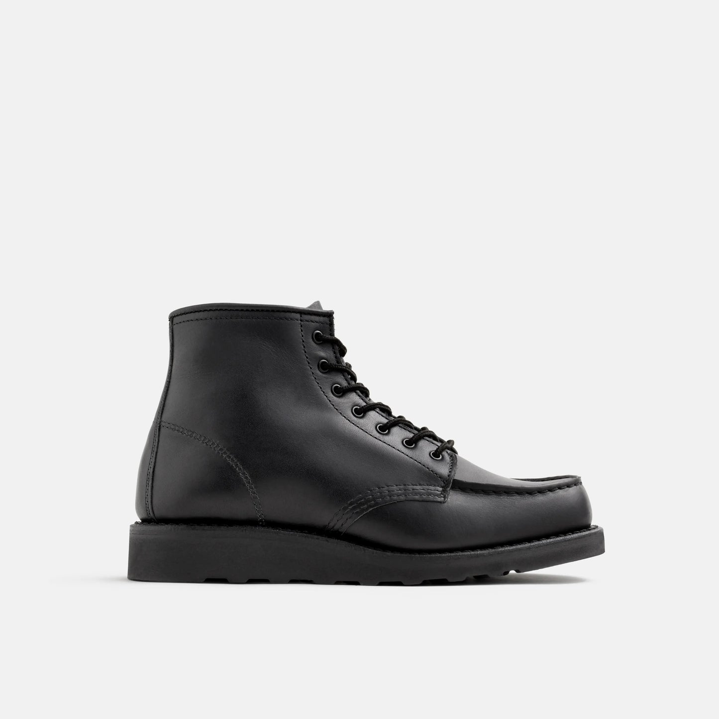 Red Wing Shoes 6-Inch Classic Moc Short Boot in Black Leather 3380 | Red Wing Heritage