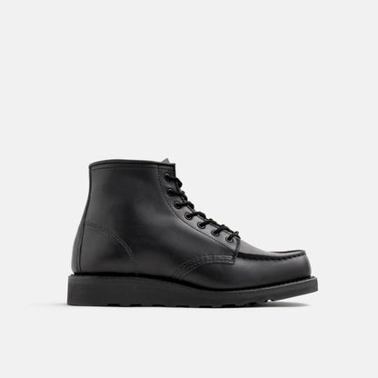 Red Wing Shoes 6-Inch Classic Moc Short Boot in Black Leather 3380 | Red Wing Heritage