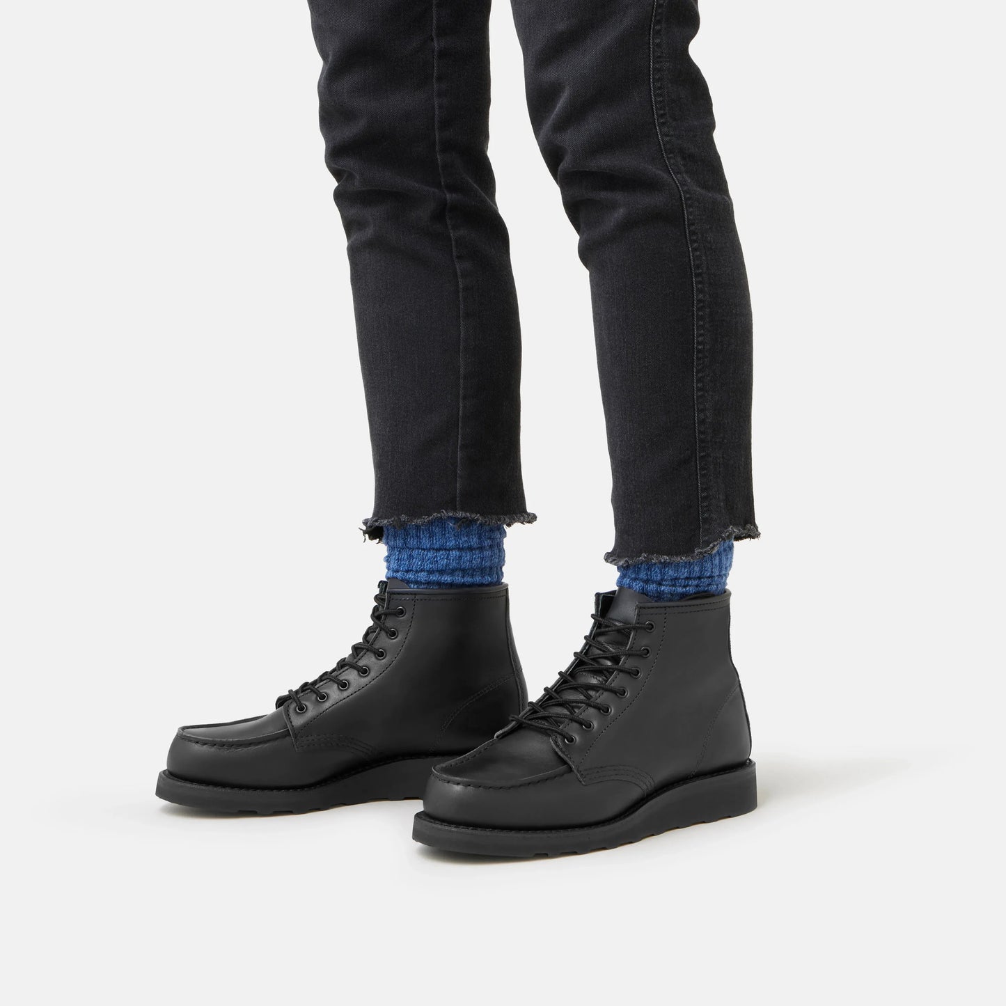 Red Wing Shoes 6-Inch Classic Moc Short Boot in Black Leather 3380 | Red Wing Heritage