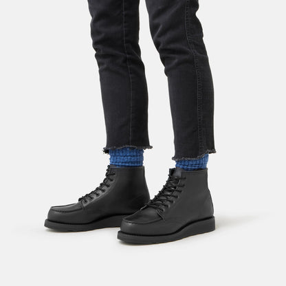 Red Wing Shoes 6-Inch Classic Moc Short Boot in Black Leather 3380 | Red Wing Heritage