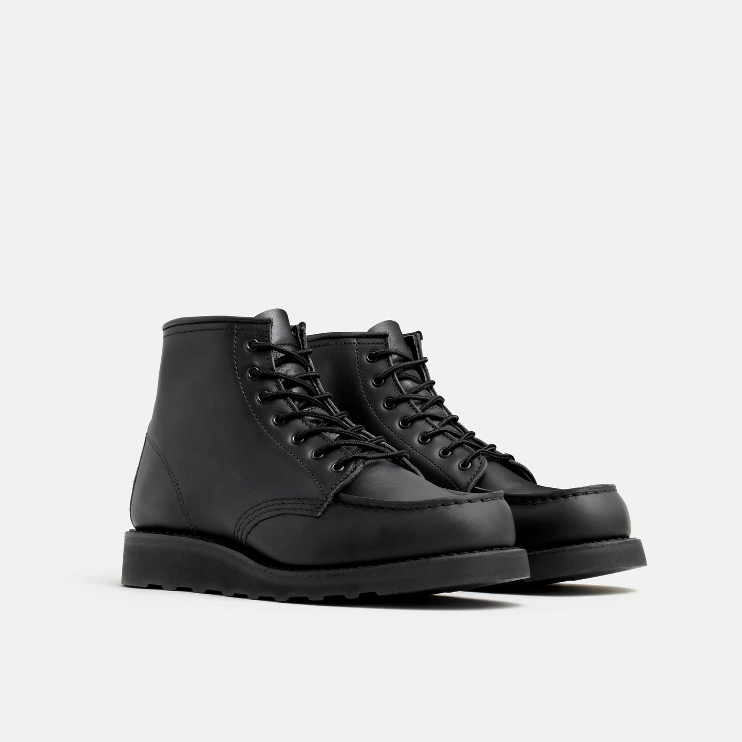 Red Wing Shoes 6-Inch Classic Moc Short Boot in Black Leather 3380 | Red Wing Heritage