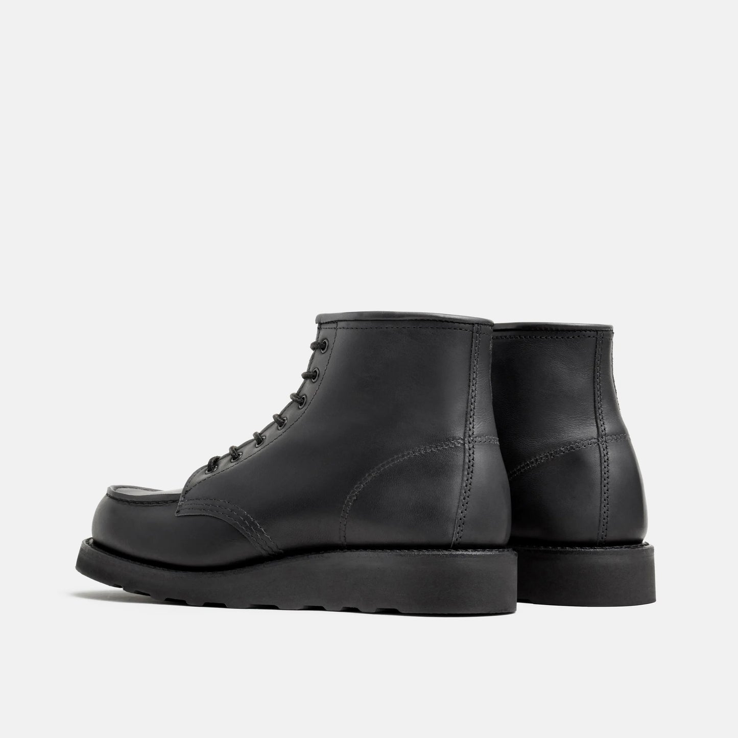 Red Wing Shoes 6-Inch Classic Moc Short Boot in Black Leather 3380 | Red Wing Heritage