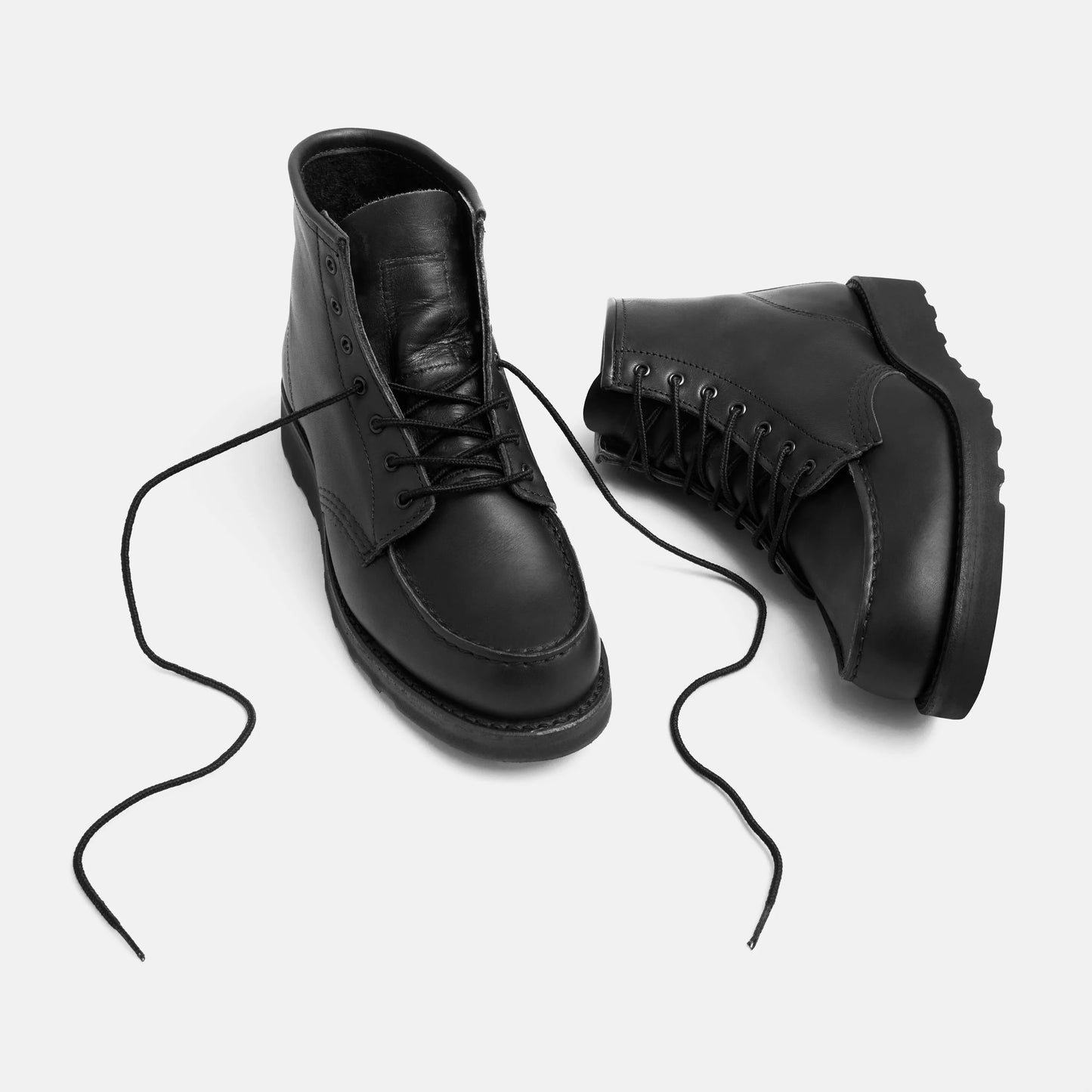 Red Wing Shoes 6-Inch Classic Moc Short Boot in Black Leather 3380 | Red Wing Heritage