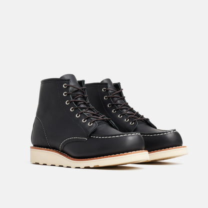 Red Wing Shoes 6-Inch Classic Moc Short Boot in Black Leather 3373 | Red Wing Heritage