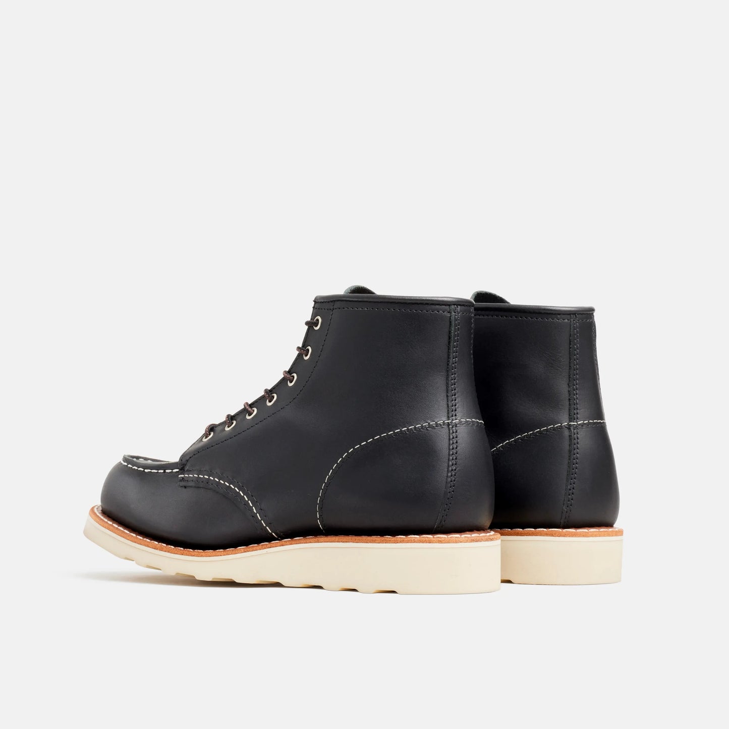 Red Wing Shoes 6-Inch Classic Moc Short Boot in Black Leather 3373 | Red Wing Heritage