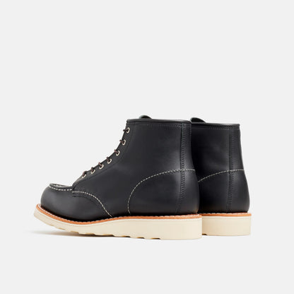 Red Wing Shoes 6-Inch Classic Moc Short Boot in Black Leather 3373 | Red Wing Heritage
