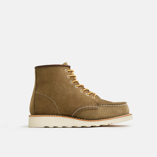 Red Wing Shoes 6-Inch Classic Moc Short Boot in Light Brown Leather 3377 | Red Wing Heritage
