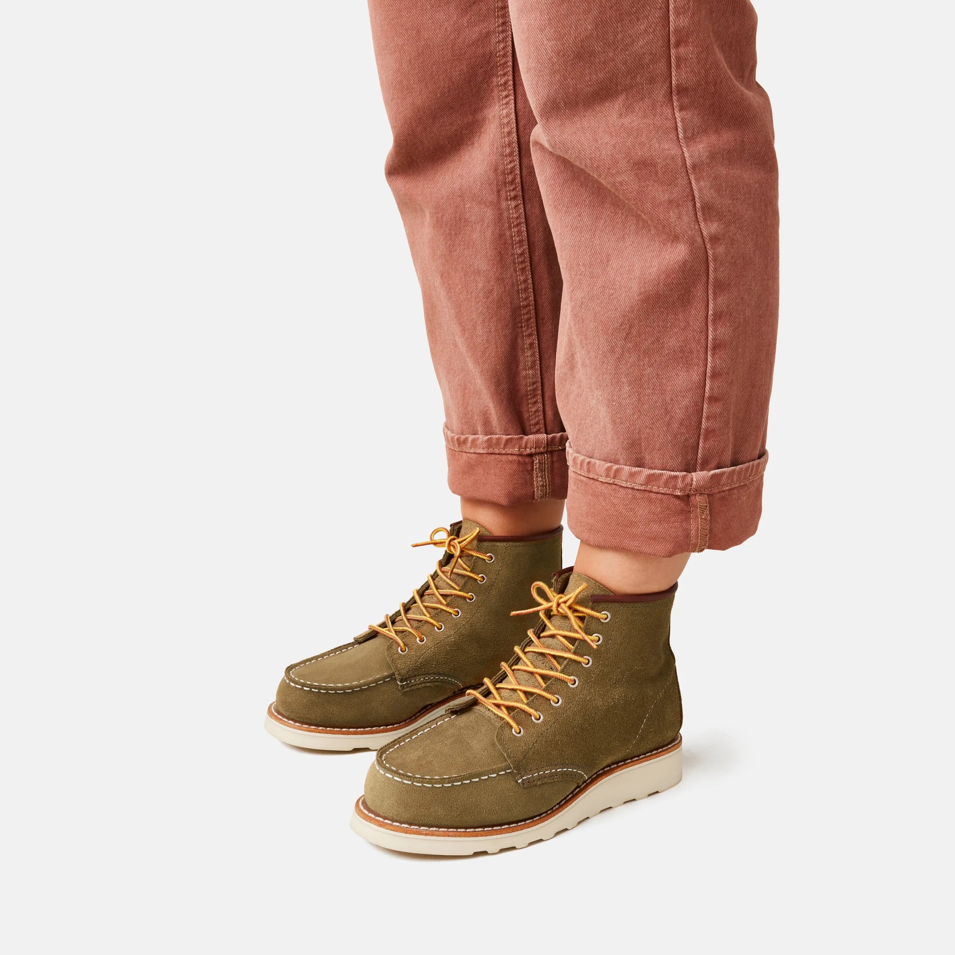 Red Wing Shoes 6-Inch Classic Moc Short Boot in Light Brown Leather 3377 | Red Wing Heritage