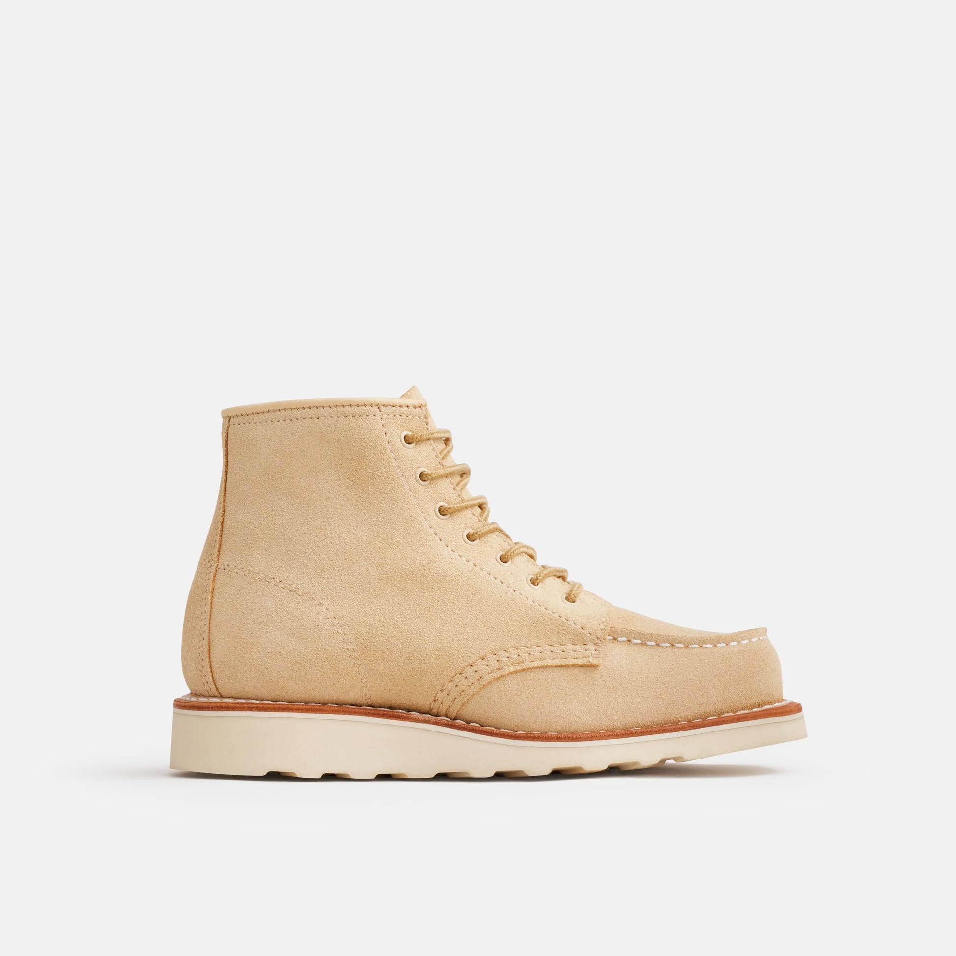 Red Wing Shoes 6-Inch Classic Moc Short Boot in Cream Leather 3328 | Red Wing Heritage