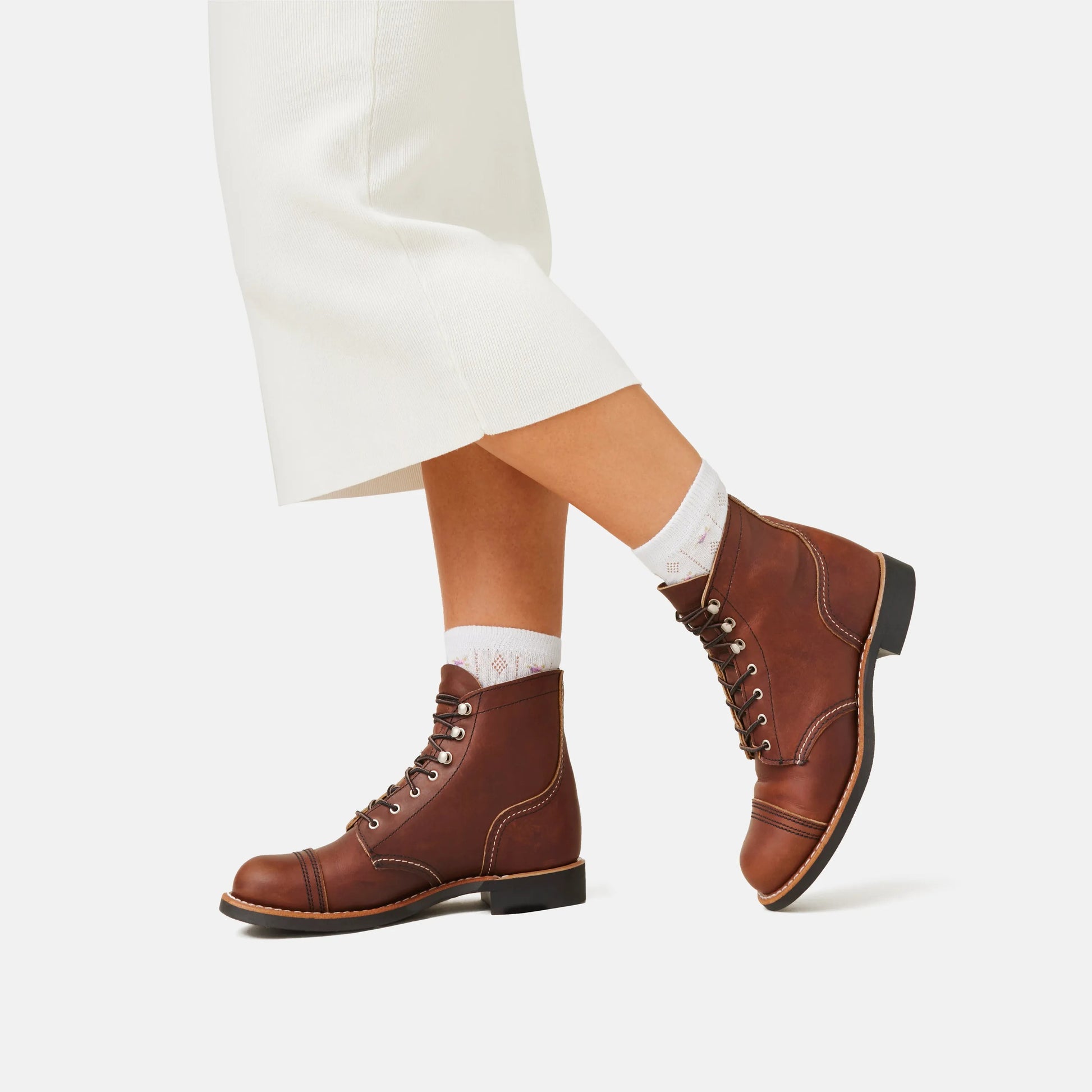 Red Wing Shoes Iron Ranger Short Boot in Dark Brown Leather 3365 | Red Wing Heritage