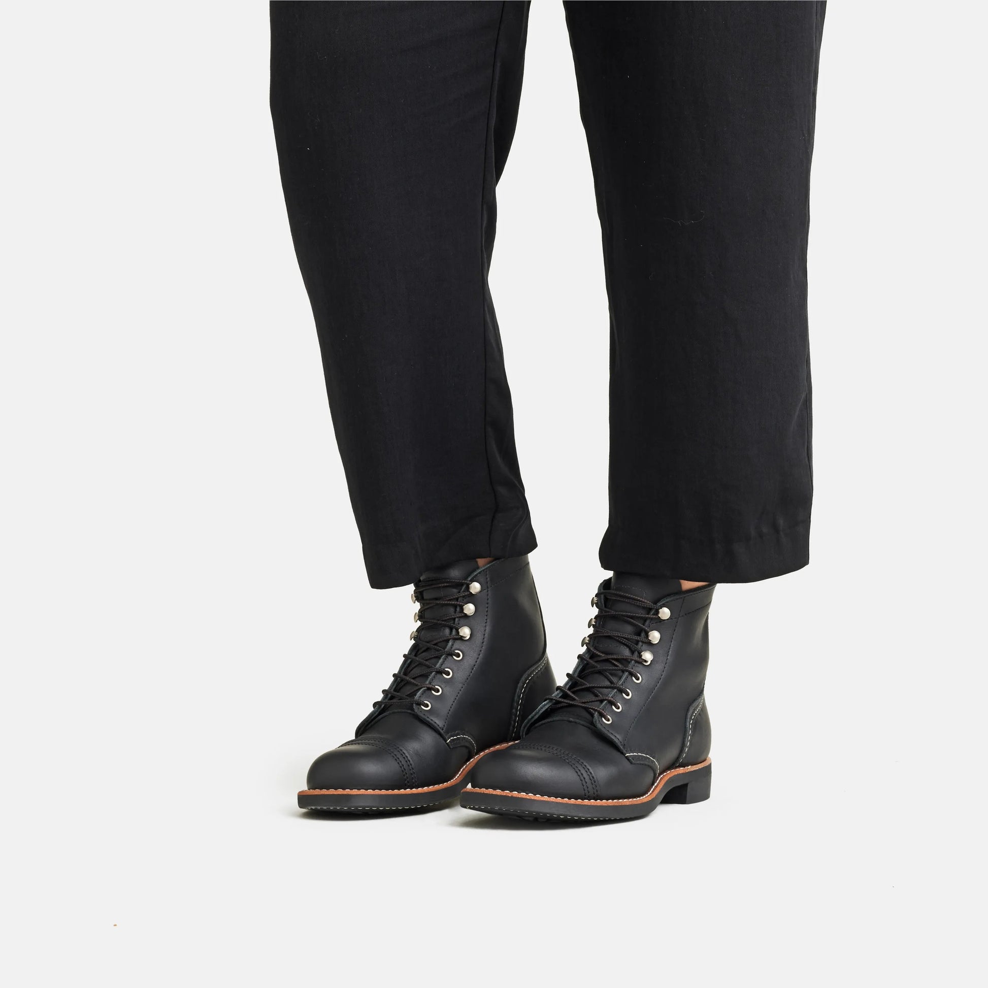 Red Wing Shoes Iron Ranger Short Boot in Black Leather 3366 | Red Wing Heritage