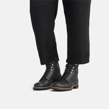 Red Wing Shoes Iron Ranger Short Boot in Black Leather 3366 | Red Wing Heritage